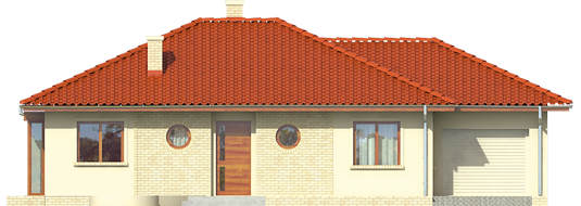 Margo G1 - Projekt domu Margo G1 - elewacja frontowa