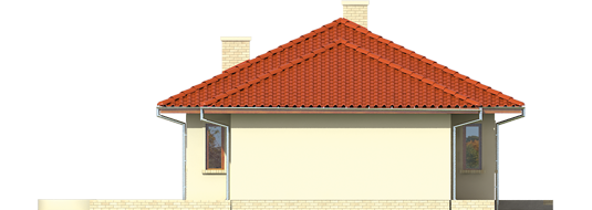 Margo G1 - Projekt domu Margo G1 - elewacja prawa