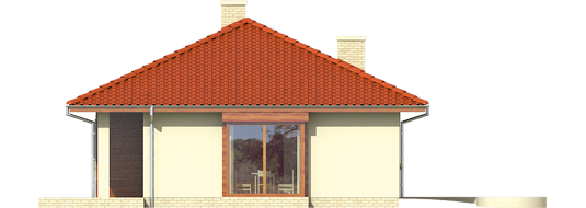 Margo G1 - Projekt domu Margo G1 - elewacja lewa