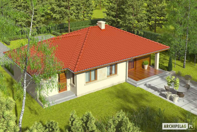 Projekt domu Margo G1 - widok z góry