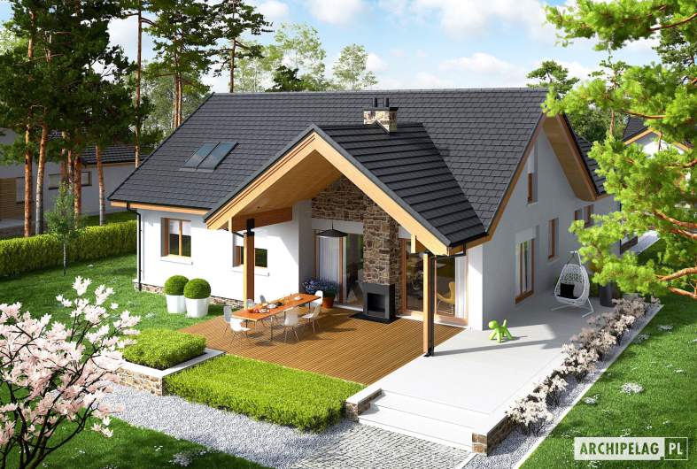 Projekt domu Simon (mały) G2 - widok z góry