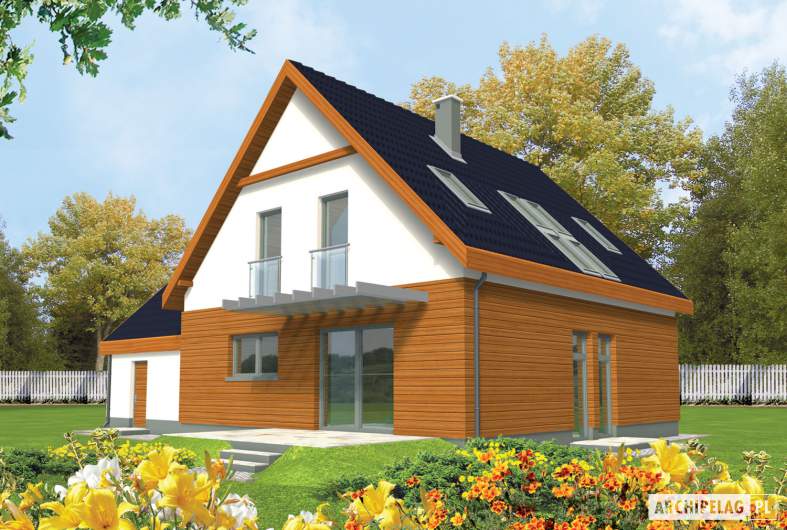 Projekt domu Fabrycja II G2 - wizualizacja ogrodowa