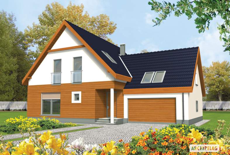 Projekt domu Fabrycja II G2 - wizualizacja frontowa