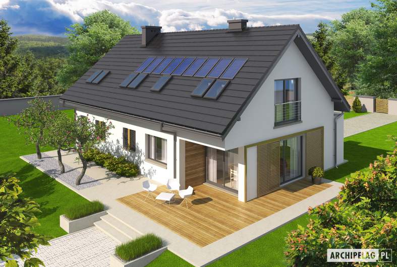 Projekt domu Liv 5 G1 - widok z góry
