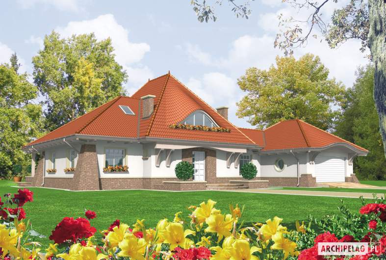 Projekt domu Kora G2 - wizualizacja frontowa