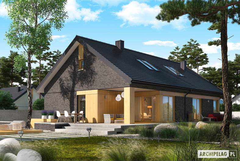 Projekt domu Daniel IV G2 - wizualizacja ogrodowa