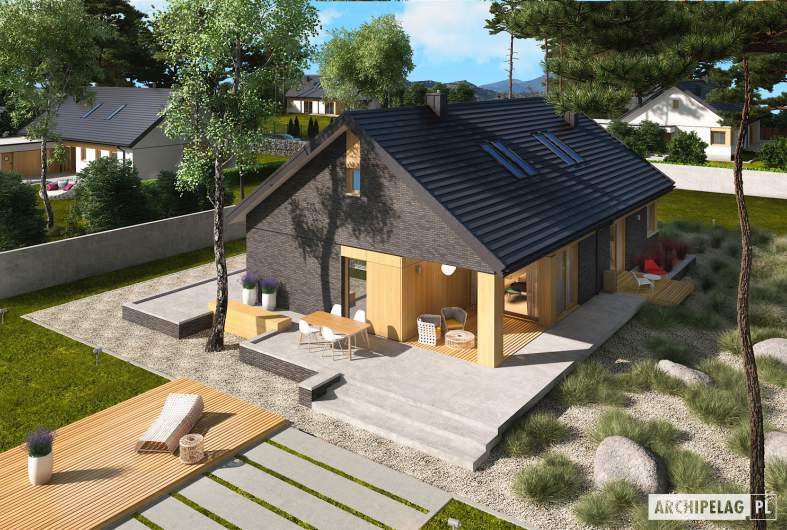 Projekt domu Daniel IV G2 - widok z góry