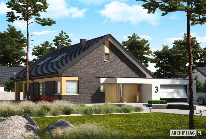 Projekt domu Daniel IV G2 - wizualizacja frontowa