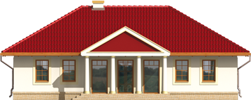 Fortune - Projekt domu Fortuna - elewacja tylna