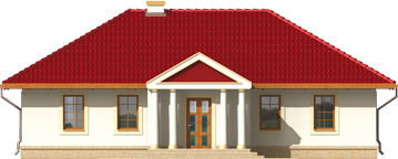 Fortune - Projekt domu Fortuna - elewacja frontowa