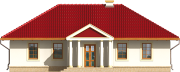 Fortune - Projekt domu Fortuna - elewacja frontowa