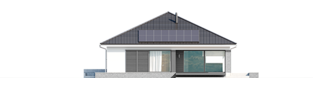 Projekt domu Alison G2 ENERGO PLUS - elewacja tylna