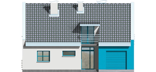 Tina G1 - Projekt domu Tina G1 - elewacja frontowa