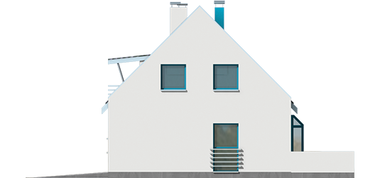 Tina G1 - Projekt domu Tina G1 - elewacja prawa