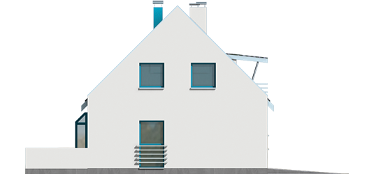 Tina G1 - Projekt domu Tina G1 - elewacja prawa