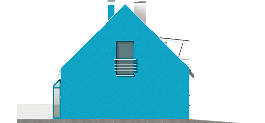 Tina G1 - Projekt domu Tina G1 - elewacja lewa