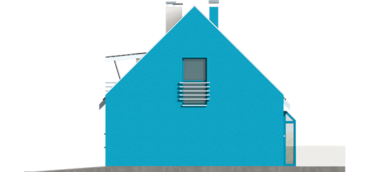 Tina G1 - Projekt domu Tina G1 - elewacja lewa