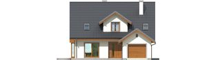 Projekt domu Kalina (nowa) G1 - elewacja frontowa