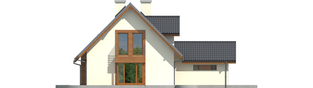 Projekt domu Kalina (nowa) G1 - elewacja lewa