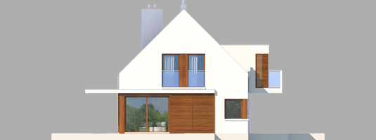 Liv 6 G1 - Projekt domu Liv 6 G1 - elewacja lewa