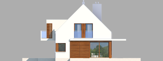 Liv 6 G1 - Projekt domu Liv 6 G1 - elewacja lewa