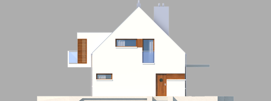 Liv 6 G1 - Projekt domu Liv 6 G1 - elewacja prawa
