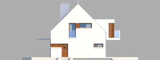 Liv 6 G1 - Projekt domu Liv 6 G1 - elewacja prawa