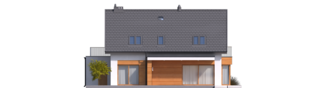 Projekt domu Nils G2 - elewacja tylna