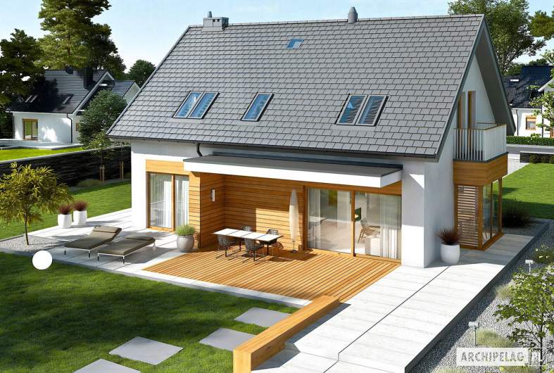 Projekt domu Nils G2 - widok z góry