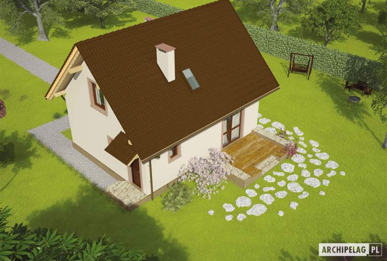 Projekt domu Celinka Mocca - widok z góry