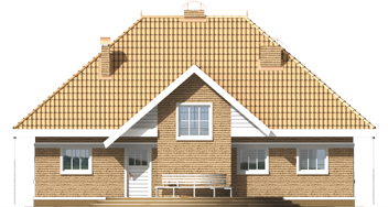 Leocadia - Projekt domu Leokadia - elewacja frontowa