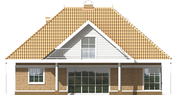 Leocadia - Projekt domu Leokadia - elewacja tylna