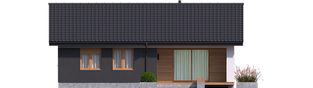 Projekt domu Mini 3 - elewacja tylna