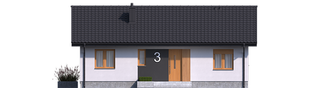 Projekt domu Mini 3 - elewacja frontowa