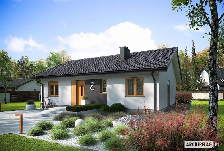 Projekt domu Mini 3 - wizualizacja frontowa