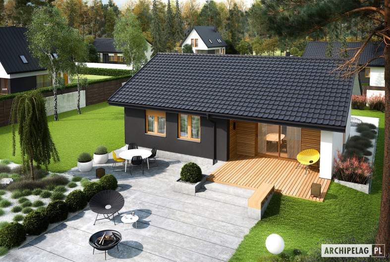 Projekt domu Mini 3 - widok z góry