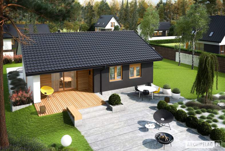 Projekt domu Mini 3 - widok z góry