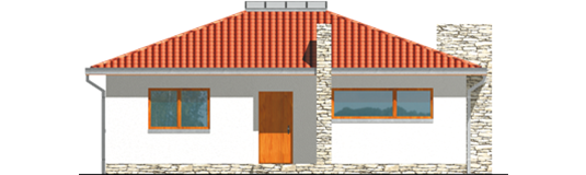 Miranda - Projekt domu Miranda - elewacja frontowa