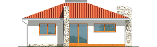 Miranda - Projekt domu Miranda - elewacja tylna