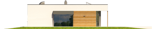 EX 7 Soft - Projekt domu EX 7 (z wiatą) soft - elewacja prawa