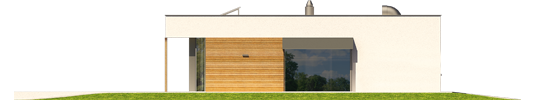 EX 7 Soft - Projekt domu EX 7 (z wiatą) soft - elewacja prawa