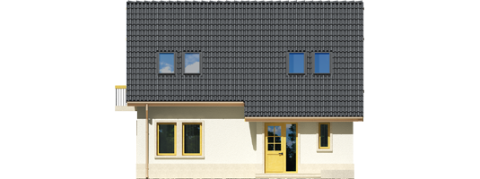 Ozay - Projekt domu Oleńka - elewacja frontowa