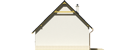 Ozay - Projekt domu Oleńka - elewacja prawa