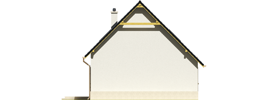 Ozay - Projekt domu Oleńka - elewacja prawa