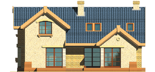 Tatiana G1 - Projekt domu Tatiana G1 - elewacja tylna