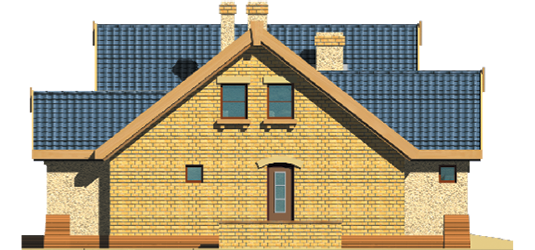 Tatiana G1 - Projekt domu Tatiana G1 - elewacja prawa