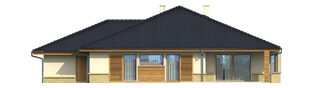 Projekt domu Flori G1 - elewacja tylna
