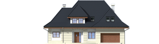 Projekt domu Nasturcja G2 - elewacja frontowa