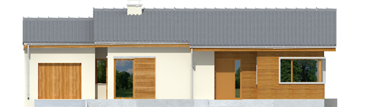 Bob G1 - Projekt domu Bob G1 - elewacja frontowa