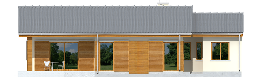 Bob G1 - Projekt domu Bob G1 - elewacja tylna